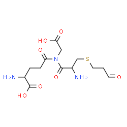 ChemSpider 2D Image | gamma-Glutamyl-N-[S-(3-oxopropyl)cysteinyl]glycine | C13H21N3O7S