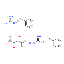 ChemSpider 2D Image | Bis(1-benzylidene-2-carbamimidoyldiazenium) tartarate | C20H22N8O6
