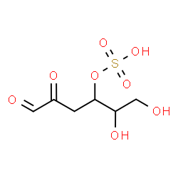 ChemSpider 2D Image | 3-Deoxy-4-O-sulfohexos-2-ulose | C6H10O8S
