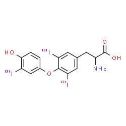 ChemSpider 2D Image | LIOTHYRONINE I-131 | C15H12131I3NO4