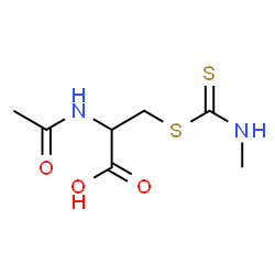 ChemSpider 2D Image | N-Acetyl-S-(methylcarbamothioyl)cysteine | C7H12N2O3S2