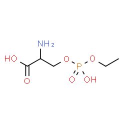 ChemSpider 2D Image | O-[Ethoxy(hydroxy)phosphoryl]serine | C5H12NO6P