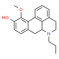 ChemSpider 2D Image | 11-Methoxy-6-propyl-5,6,6a,7-tetrahydro-4H-dibenzo[de,g]quinolin-10-ol | C20H23NO2
