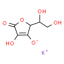 ChemSpider 2D Image | POTASSIUM ASCORBATE | C6H7KO6