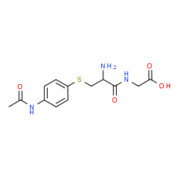 ChemSpider 2D Image | S-(4-Acetamidophenyl)cysteinylglycine | C13H17N3O4S
