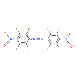 ChemSpider 2D Image | Bis(2,3,5,6-tetrafluoro-4-nitrophenyl)diazene | C12F8N4O4