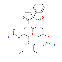 ChemSpider 2D Image | difebarbamate | C28H42N4O9