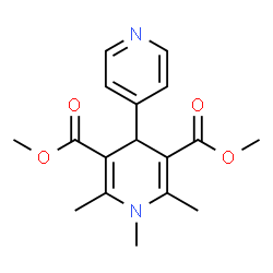 ChemSpider 2D Image | Dimethyl 1,2,6-trimethyl-1,4-dihydro-4,4'-bipyridine-3,5-dicarboxylate | C17H20N2O4