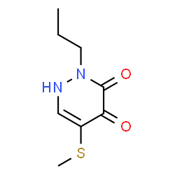 ChemSpider 2D Image | 5-(Methylsulfanyl)-2-propyl-1,2-dihydro-3,4-pyridazinedione | C8H12N2O2S