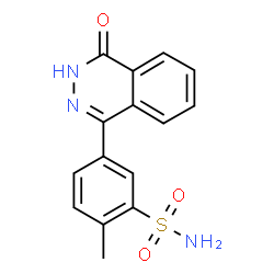 ChemSpider 2D Image | 2-Methyl-5-(4-oxo-3,4-dihydro-1-phthalazinyl)benzenesulfonamide | C15H13N3O3S