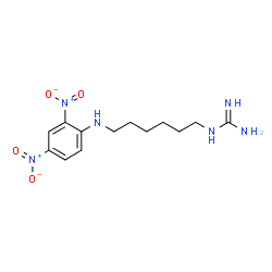 ChemSpider 2D Image | 1-{6-[(2,4-Dinitrophenyl)amino]hexyl}guanidine | C13H20N6O4