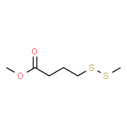 ChemSpider 2D Image | Methyl 4-(methyldisulfanyl)butanoate | C6H12O2S2