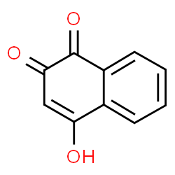 ChemSpider 2D Image | 4-Hydroxy-1,2-naphthalenedione | C10H6O3