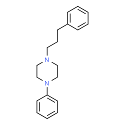 ChemSpider 2D Image | 1-Phenyl-4-(3-phenylpropyl)piperazine | C19H24N2
