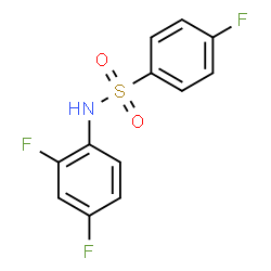 ChemSpider 2D Image | N-(2,4-Difluorophenyl)-4-fluorobenzenesulfonamide | C12H8F3NO2S