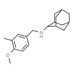 ChemSpider 2D Image | N-(4-Methoxy-3-methylbenzyl)-2-adamantanamine | C19H27NO