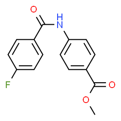 ChemSpider 2D Image | Methyl 4-[(4-fluorobenzoyl)amino]benzoate | C15H12FNO3
