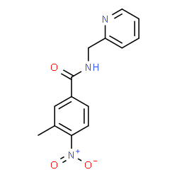 ChemSpider 2D Image | 3-Methyl-4-nitro-N-(2-pyridinylmethyl)benzamide | C14H13N3O3