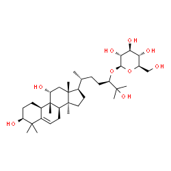 ChemSpider 2D Image | (1S,4R,8beta,9beta,11alpha,24R)-1,11,25-Trihydroxy-9,10,14-trimethyl-4,9-cyclo-9,10-secocholest-5-en-24-yl beta-D-glucopyranoside | C36H62O9