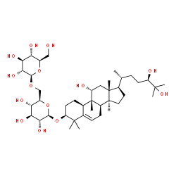 ChemSpider 2D Image | (1S,4R,8beta,9beta,11alpha,24R)-11,24,25-Trihydroxy-9,10,14-trimethyl-4,9-cyclo-9,10-secocholest-5-en-1-yl 6-O-beta-D-glucopyranosyl-beta-D-glucopyranoside | C42H72O14