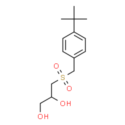 ChemSpider 2D Image | 3-{[4-(2-Methyl-2-propanyl)benzyl]sulfonyl}-1,2-propanediol | C14H22O4S