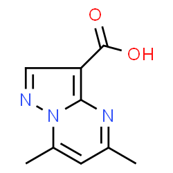 ChemSpider 2D Image | 5,7-Dimethylpyrazolo[1,5-a]pyrimidine-3-carboxylic acid | C9H9N3O2