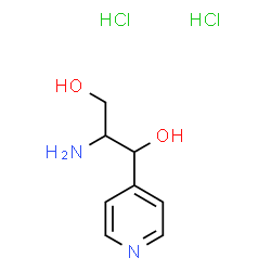 ChemSpider 2D Image | 2-Amino-1-(4-pyridinyl)-1,3-propanediol dihydrochloride | C8H14Cl2N2O2