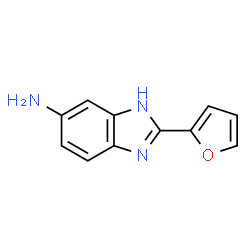 ChemSpider 2D Image | 2-(2-Furyl)-1H-benzimidazol-6-amine | C11H9N3O