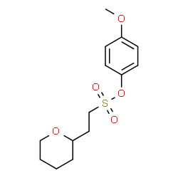 ChemSpider 2D Image | 4-Methoxyphenyl 2-(tetrahydro-2H-pyran-2-yl)ethanesulfonate | C14H20O5S
