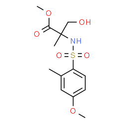 ChemSpider 2D Image | Methyl N-[(4-methoxy-2-methylphenyl)sulfonyl]-2-methylserinate | C13H19NO6S