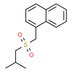 ChemSpider 2D Image | 1-[(Isobutylsulfonyl)methyl]naphthalene | C15H18O2S