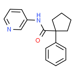 ChemSpider 2D Image | 1-Phenyl-N-(3-pyridinyl)cyclopentanecarboxamide | C17H18N2O