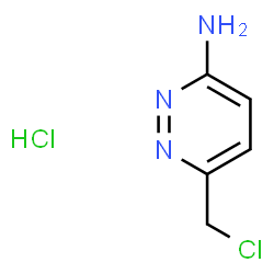 ChemSpider 2D Image | 6-(Chloromethyl)-3-pyridazinamine hydrochloride (1:1) | C5H7Cl2N3