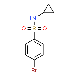 ChemSpider 2D Image | 4-Brom-N-cyclopropylbenzolsulfonamid | C9H10BrNO2S
