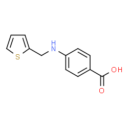 ChemSpider 2D Image | 4-[(2-Thienylmethyl)amino]benzoic acid | C12H11NO2S