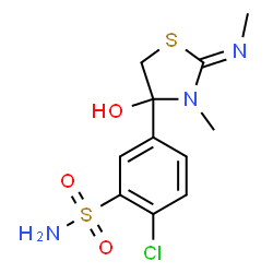 ChemSpider 2D Image | P60K8QK3AA | C11H14ClN3O3S2