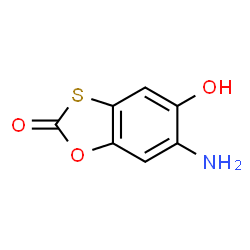 ChemSpider 2D Image | 6-Amino-5-hydroxy-1,3-benzoxathiol-2-one | C7H5NO3S