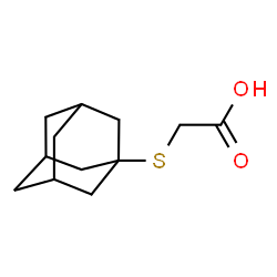 ChemSpider 2D Image | 2-(Adamantan-1-ylthio)acetic acid | C12H18O2S