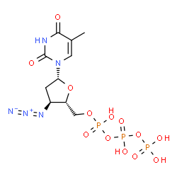 ChemSpider 2D Image | zidovudine triphosphate | C10H16N5O13P3