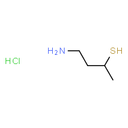 ChemSpider 2D Image | 4-Amino-2-butanethiol hydrochloride (1:1) | C4H12ClNS