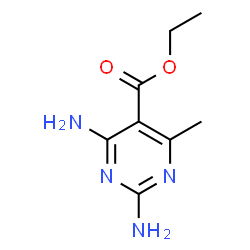 ChemSpider 2D Image | Ethyl 2,4-diamino-6-methyl-5-pyrimidinecarboxylate | C8H12N4O2
