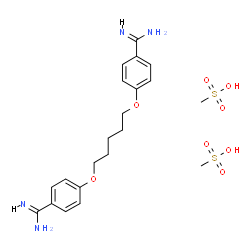 ChemSpider 2D Image | Pentamidine dimesilate | C21H32N4O8S2