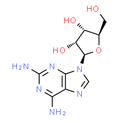 ChemSpider 2D Image | 2-Aminoadenosine | C10H14N6O4