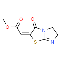 ChemSpider 2D Image | Methyl (2E)-(3-oxo-5,6-dihydroimidazo[2,1-b][1,3]thiazol-2(3H)-ylidene)acetate | C8H8N2O3S