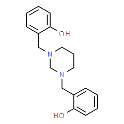 ChemSpider 2D Image | 2,2'-[Dihydropyrimidine-1,3(2H,4H)-diylbis(methylene)]diphenol | C18H22N2O2