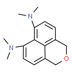 ChemSpider 2D Image | N,N,N',N'-Tetramethyl-1H,3H-benzo[de]isochromene-6,7-diamine | C16H20N2O