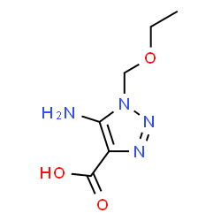 ChemSpider 2D Image | 5-Amino-1-(ethoxymethyl)-1H-1,2,3-triazole-4-carboxylic acid | C6H10N4O3