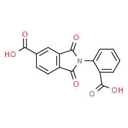 ChemSpider 2D Image | 2-(2-Carboxyphenyl)-1,3-dioxo-5-isoindolinecarboxylic acid | C16H9NO6