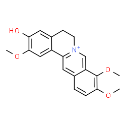 ChemSpider 2D Image | Jatrorrhizine | C20H20NO4