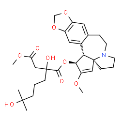 ChemSpider 2D Image | (4alpha)-O~3~-[2,6-Dihydroxy-2-(2-methoxy-2-oxoethyl)-6-methylheptanoyl]cephalotaxine | C29H39NO9